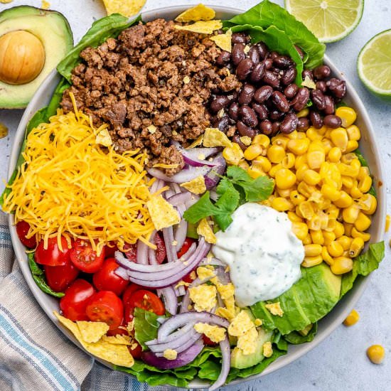 HEALTHY BEEF TACO SALAD