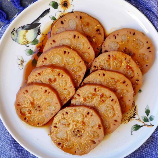 Lotus root with sticky rice