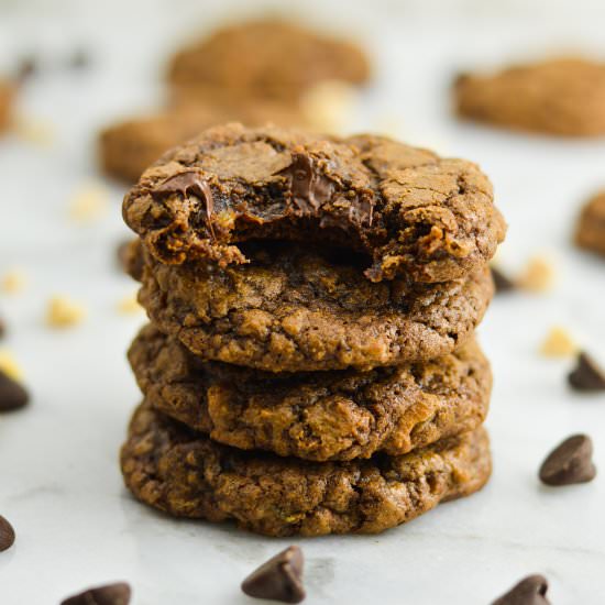 Ginger Double Chocolate Brownie Cookies