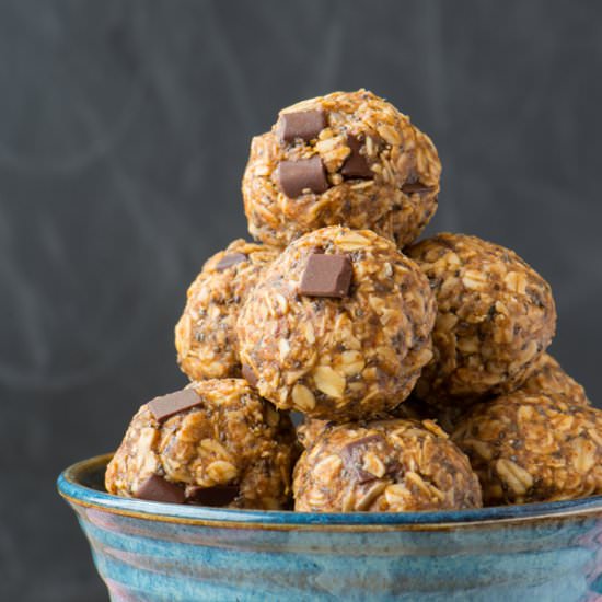 Seedy Almond Butter Energy Bites