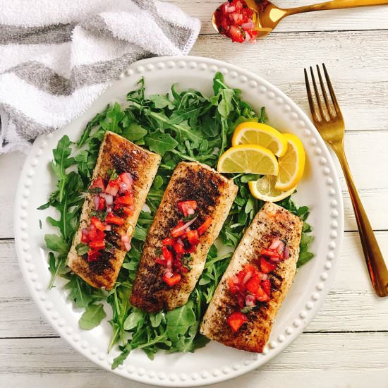 Grilled Mahi Mahi & Berry Salsa