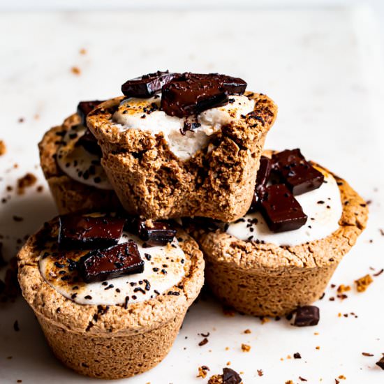 Vegan S’mores Cookie Cups