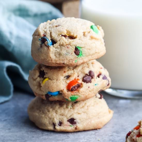 thick & chewy m&m cookies