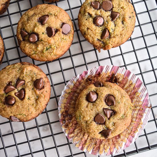 Healthy Zucchini Bread Muffins