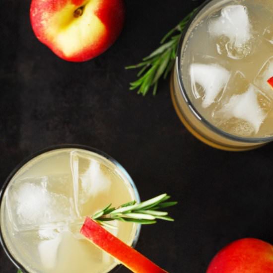 Rosemary Nectarine Whiskey Sour