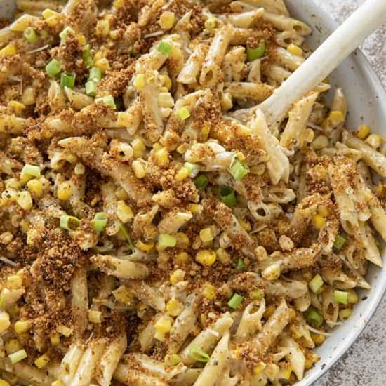 One Pot Creamy Corn Pasta