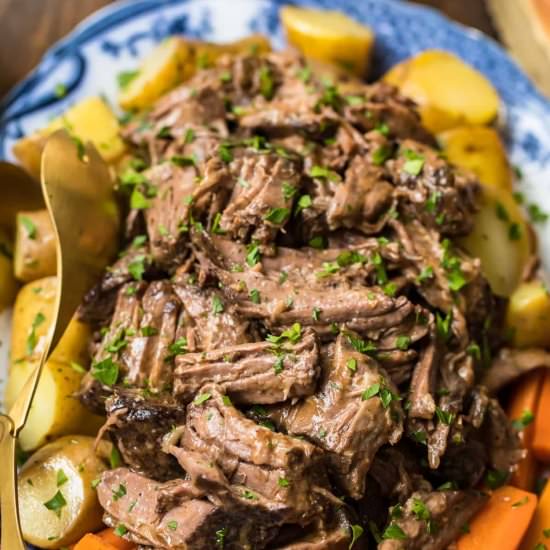 slow cooker pot roast!