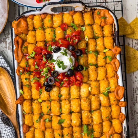 mexican tater tot casserole!