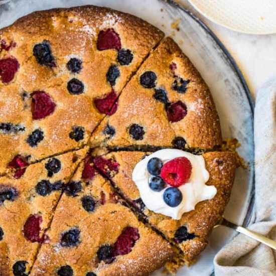 blueberry raspberry coffee cake!