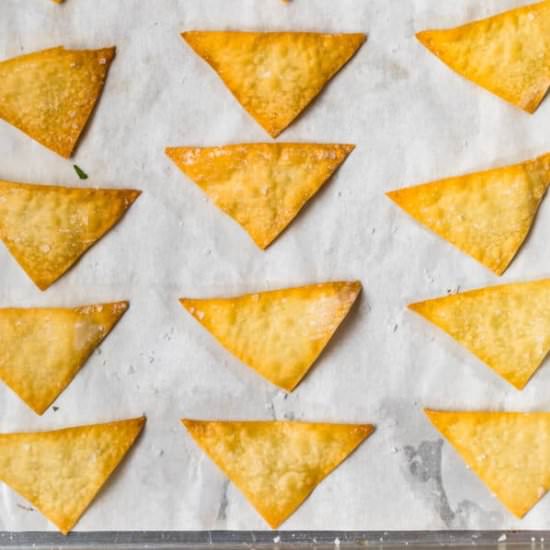 homemade wonton chips!