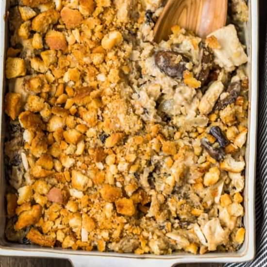 chicken wild rice casserole!