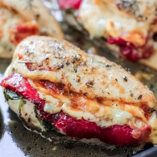 tuscan stuffed chicken!