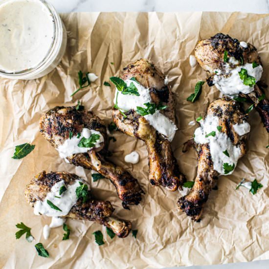 za’atar grilled chicken drumsticks