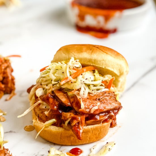 30 Minute Barbecue Pork Sandwiches