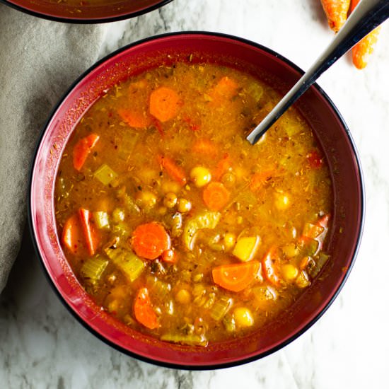 Chickpea and Lentil Soup