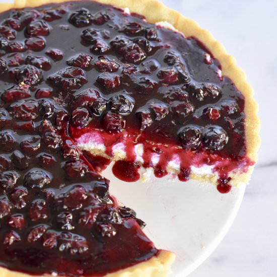 Blueberry Lemon Mascarpone Tart