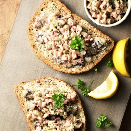 Sardines on Toast Polish Style