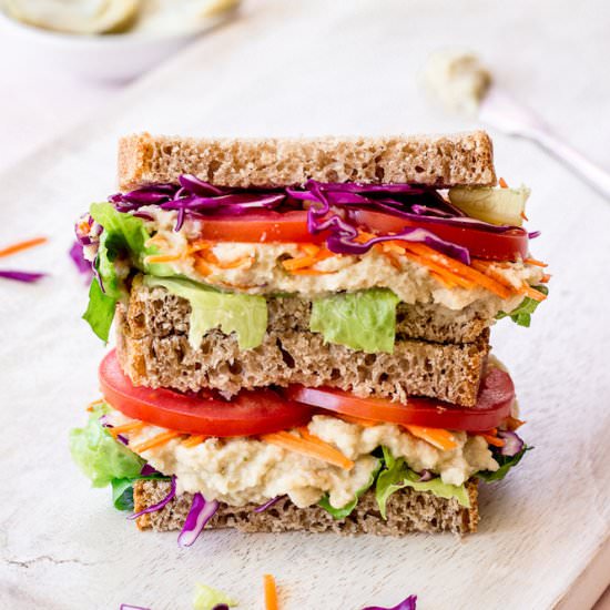 Bean & Artichoke Vegan Sandwich