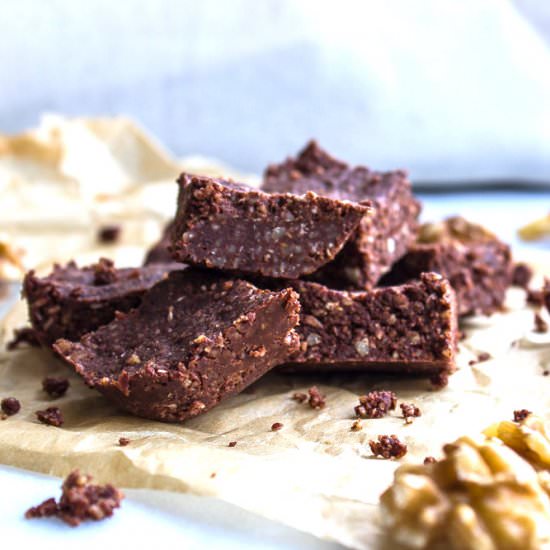 Raw Walnut Brownies
