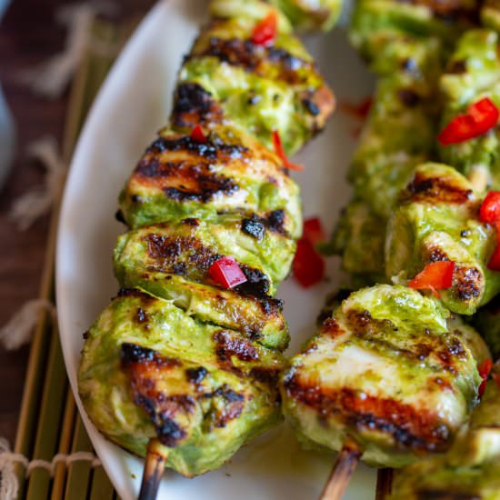 Green Chicken Kabab