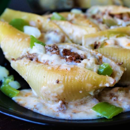 Philly Cheesesteak Stuffed Shells