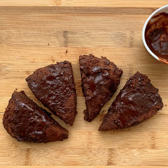 Giant Fudgy Protein Brownies