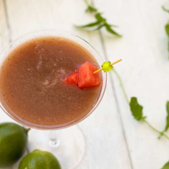 Watermelon No-tini Mocktail