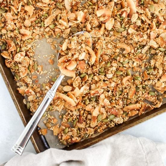 Healthy Homemade Crunchy Granola