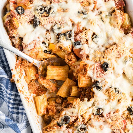 Pizza Pasta Casserole