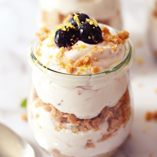 No-Bake Blueberry Cheesecake Cups