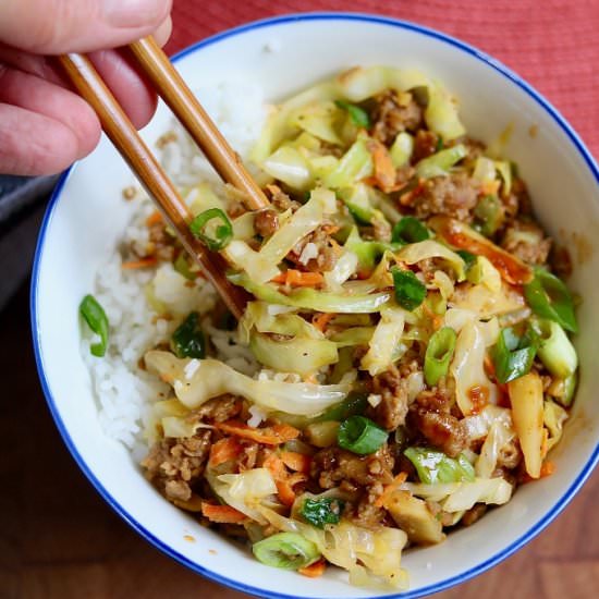 Egg Roll In A Bowl (Vegan)
