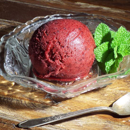 Black Cherry Berry Sorbet