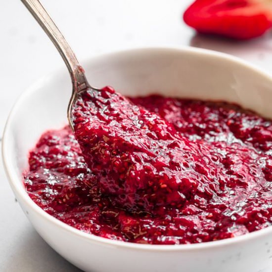 Healthy Strawberry Chia Jam