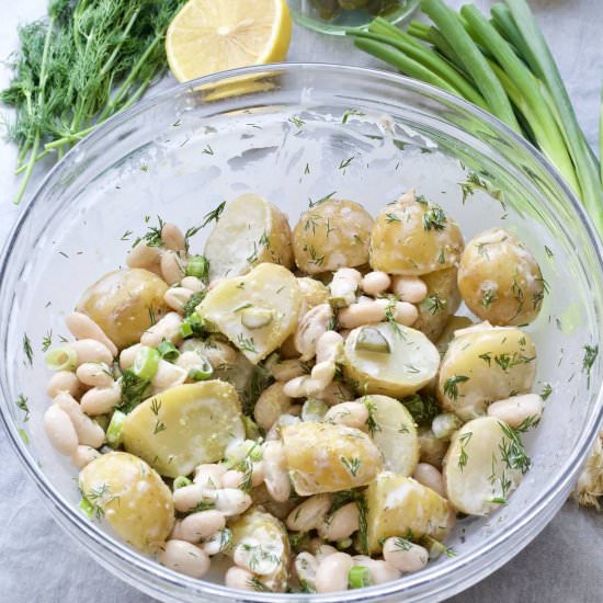 Potato Salad with Cannellini Beans