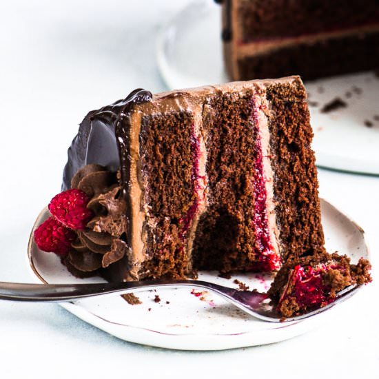 Chocolate Raspberry Cake