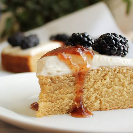 Fig, Blackberry & Tahini Cake