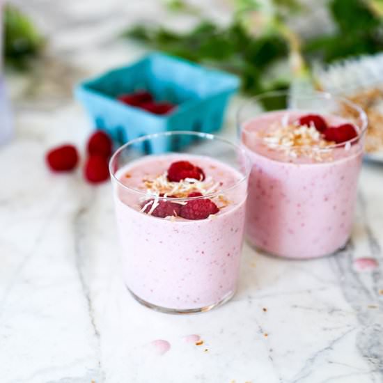 Vegan Raspberry Smoothies