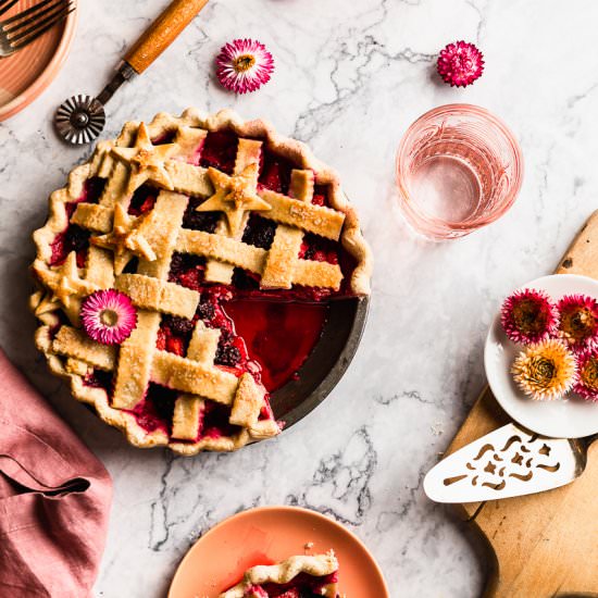 Gluten Free Triple Berry Pie