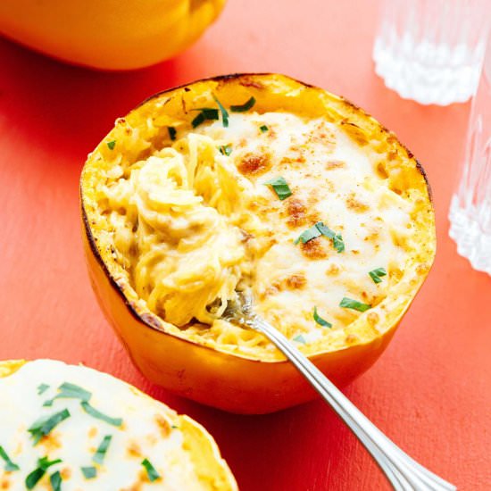 Mac and Cheese Spaghetti Squash