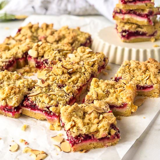 Cherry Cheesecake Crumb Bars