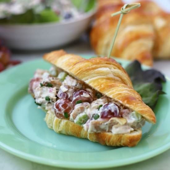 Smoked Chicken Salad with Grapes