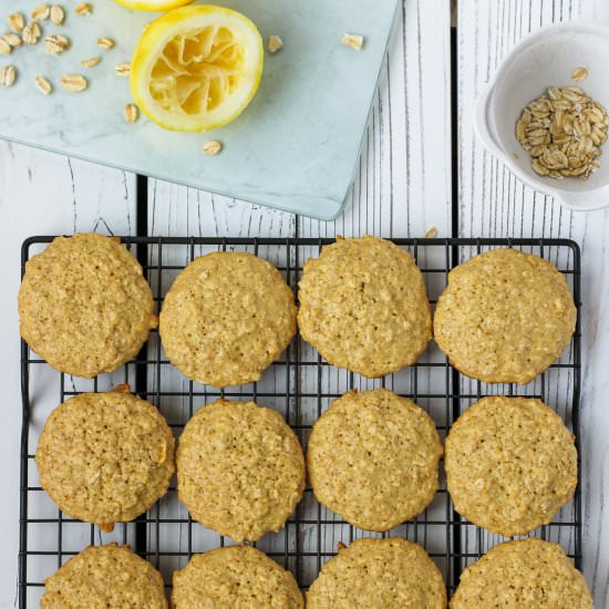 Dairy Free Lemon Oatmeal Cookies