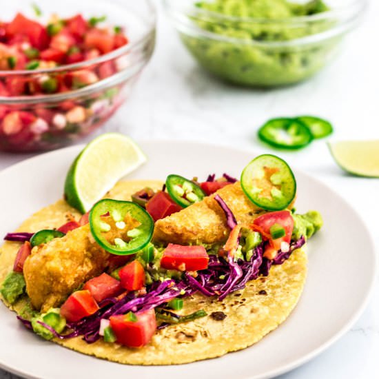 Vegan Fish Stick Tacos