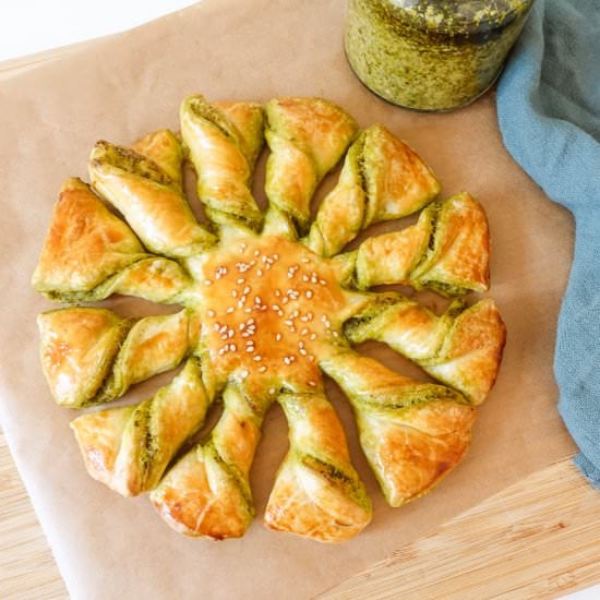 Tarte Soleli with Pesto