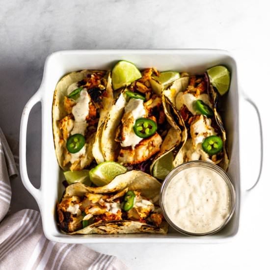 Low FODMAP Fish Tacos