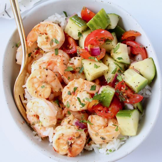 Mediterranean Shrimp Bowl