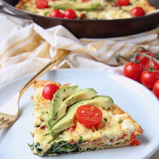 Keto Spinach Frittata