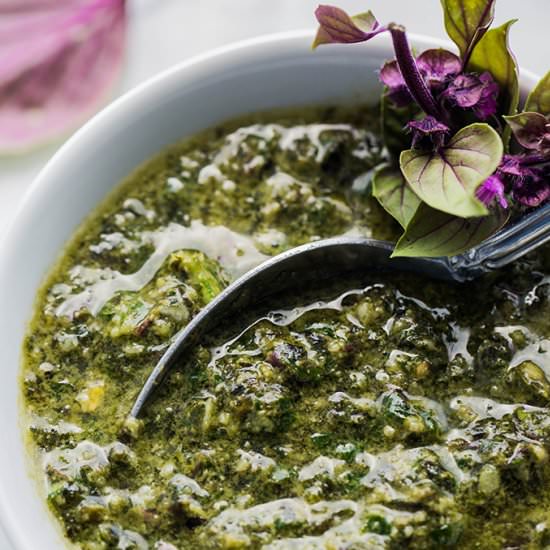 Garden Fresh Basil Pesto