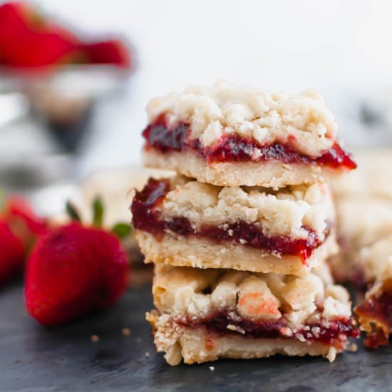 Strawberry Crumb Bars