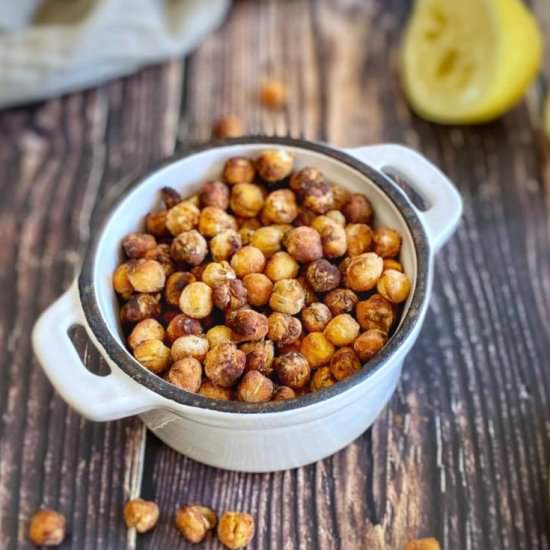 Crispy Roasted Chickpeas (No Oil)